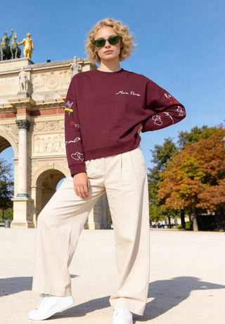 Sweatshirt Loose Fit "Tattoo Sweet"