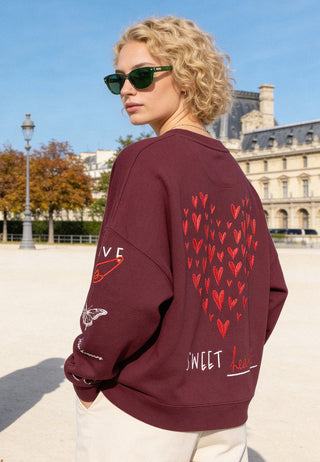Sweatshirt Loose Fit "Tattoo Sweet"