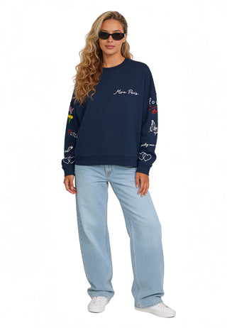 Sweatshirt Loose Fit "Tattoo Sweet"