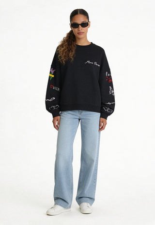 Sweatshirt Loose Fit "Tattoo Sweet"