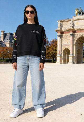 Sweatshirt Loose Fit "Tattoo Sweet"