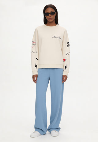 Sweatshirt Loose Fit "Tattoo Mi Amor"