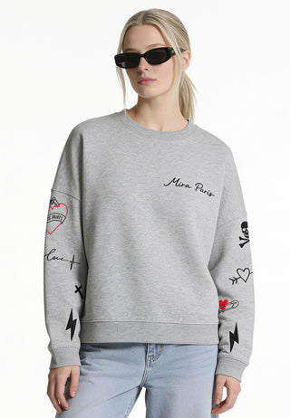 Sweatshirt Loose Fit "Tattoo Mi Amor"