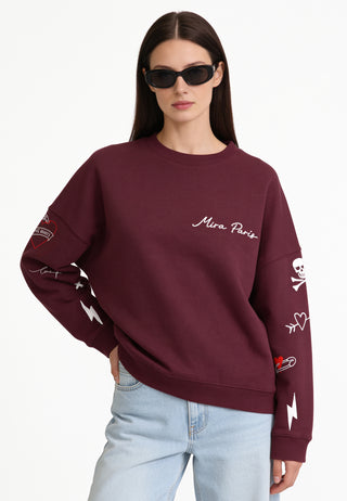 Sweatshirt Loose Fit "Tattoo Mi Amor"