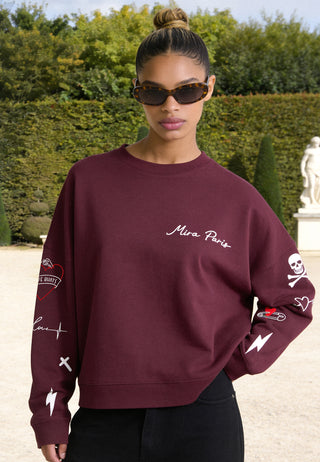 Sweatshirt Loose Fit "Tattoo Mi Amor"