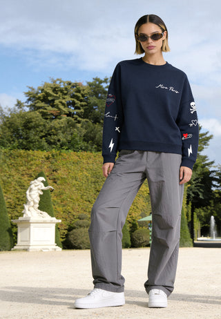 Sweatshirt Loose Fit "Tattoo Mi Amor"