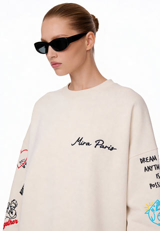 Sweatshirt Loose Fit "Tattoo Be Kind"