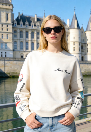 Sweatshirt Loose Fit "Tattoo Be Kind"