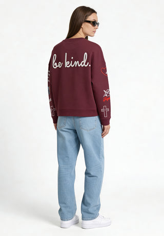 Sweatshirt Loose Fit "Tattoo Be Kind"