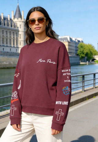 Sweatshirt Loose Fit "Tattoo Be Kind"