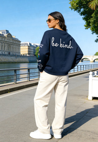 Sweatshirt Loose Fit "Tattoo Be Kind"
