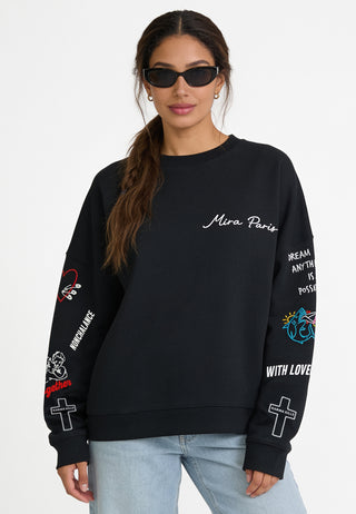 Sweatshirt Loose Fit "Tattoo Be Kind"