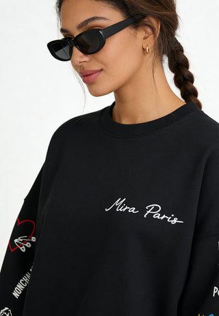 Sweatshirt Loose Fit "Tattoo Be Kind"
