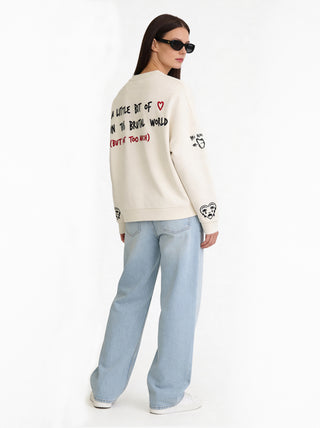 Sweatshirt Loose Fit "Tattoo Brutal"
