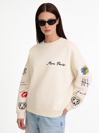 Sweatshirt Loose Fit "Tattoo Brutal"