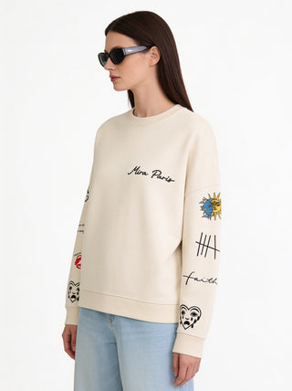 Sweatshirt Loose Fit "Tattoo Brutal"