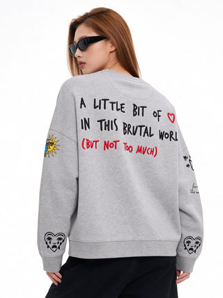 Sweatshirt Loose Fit "Tattoo Brutal"