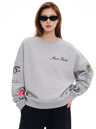 Sweatshirt Loose Fit "Tattoo Brutal"