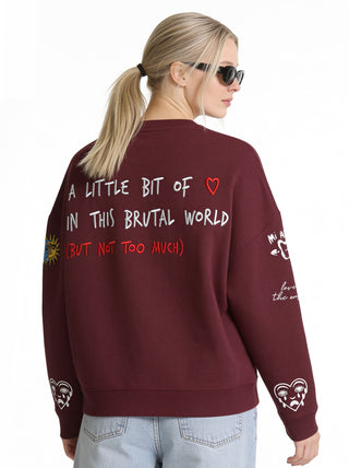 Sweatshirt Loose Fit "Tattoo Brutal"