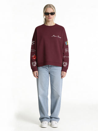 Sweatshirt Loose Fit "Tattoo Brutal"