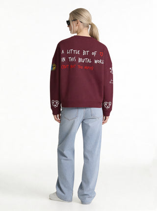 Sweatshirt Loose Fit "Tattoo Brutal"