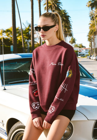 Sweatshirt Loose Fit "Tattoo Brutal"