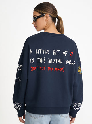 Sweatshirt Loose Fit "Tattoo Brutal"