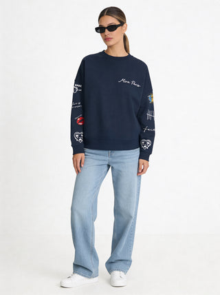 Sweatshirt Loose Fit "Tattoo Brutal"