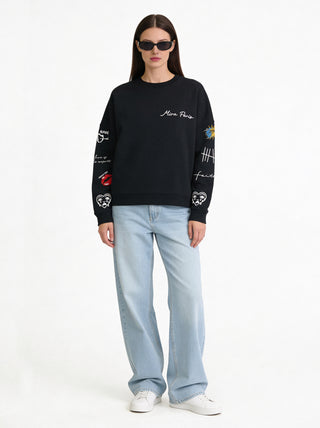Sweatshirt Loose Fit "Tattoo Brutal"
