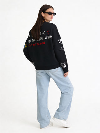 Sweatshirt Loose Fit "Tattoo Brutal"