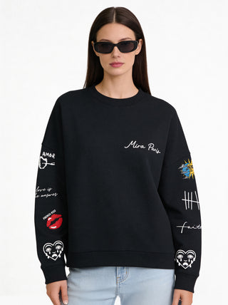 Sweatshirt Loose Fit "Tattoo Brutal"
