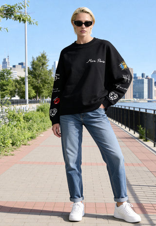 Sweatshirt Loose Fit "Tattoo Brutal"