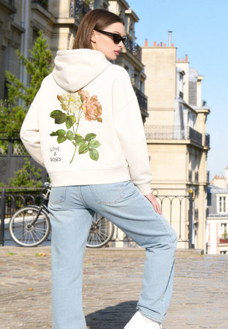 Hoodie Boxy "Roses"