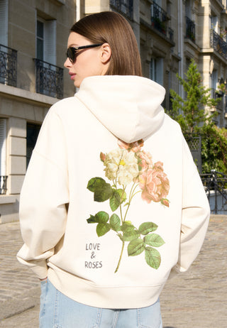 Hoodie Boxy "Roses"