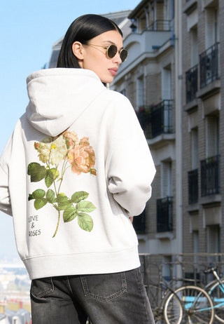 Hoodie Boxy "Roses"