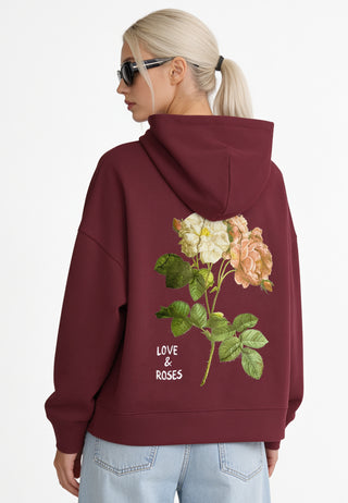 Hoodie Boxy "Roses"