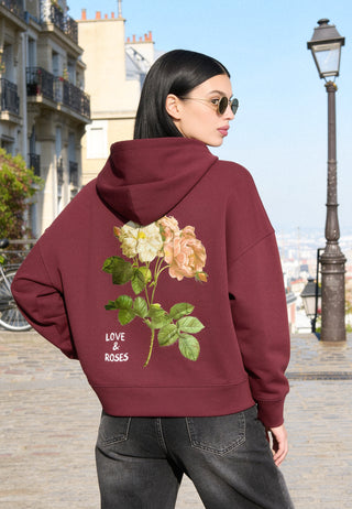Hoodie Boxy "Roses"