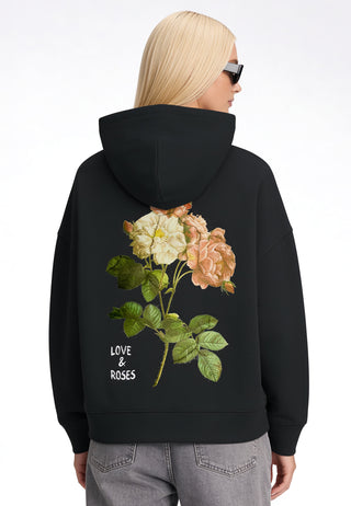 Hoodie Boxy "Roses"