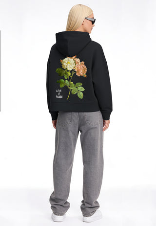 Hoodie Boxy "Roses"