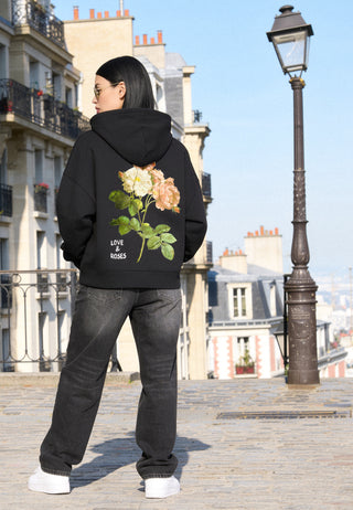 Hoodie Boxy "Roses"