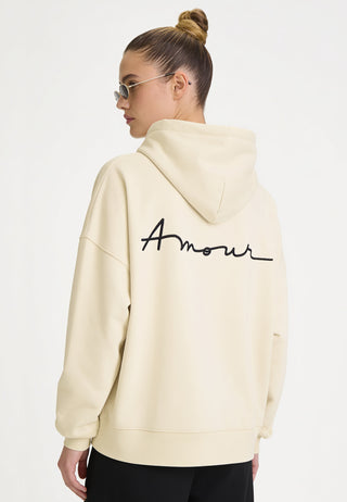 Hoodie Boxy Brodé "Amour"