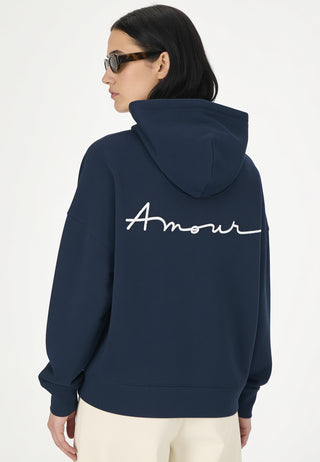 Hoodie Boxy Brodé "Amour"