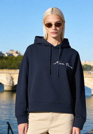 Hoodie Boxy Brodé "Amour"