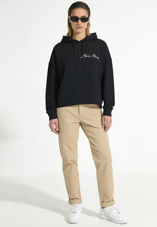 Hoodie Boxy Brodé "Amour"