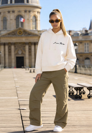 Hoodie Boxy Brodé "Frequency"