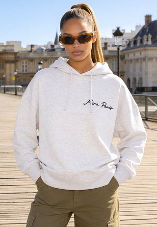 Hoodie Boxy Brodé "Frequency"