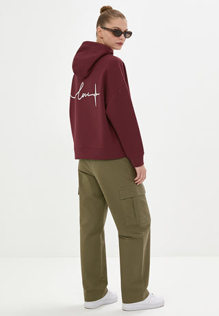 Hoodie Boxy Brodé "Frequency"