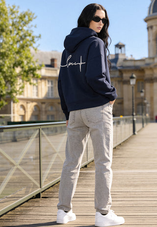Hoodie Boxy Brodé "Frequency"
