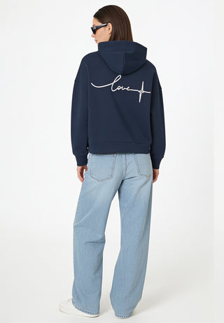 Hoodie Boxy Brodé "Frequency"