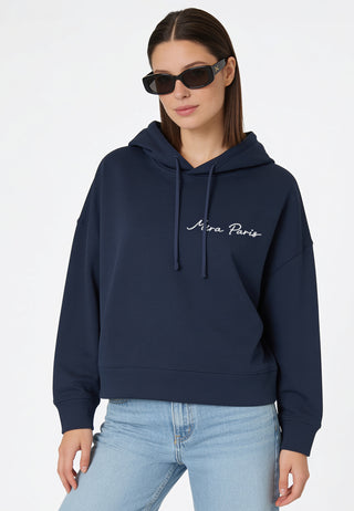 Hoodie Boxy Brodé "Frequency"